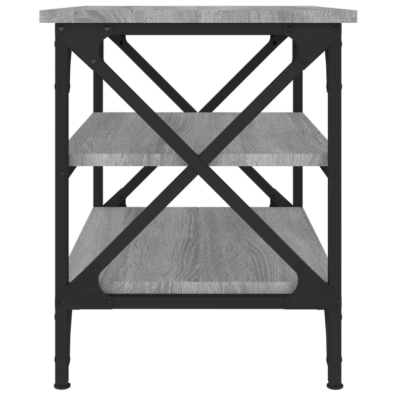 vidaXL szürke sonoma színű szerelt fa kisasztal 55x38x45 cm