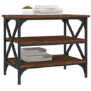 vidaXL barna tölgy színű szerelt fa kisasztal 55 x 38 x 45 cm