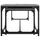 vidaXL 2 db szürke tölgyszínű szerelt fa dohányzóasztal