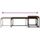 vidaXL 2 db barna tölgyszínű szerelt fa dohányzóasztal