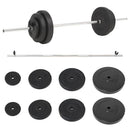 vidaXL súlyzórúd súlytárcsákkal 60 kg