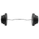 vidaXL hajlított súlyzórúd súlytárcsákkal 60 kg