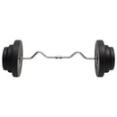 vidaXL hajlított súlyzórúd súlytárcsákkal 60 kg
