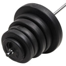vidaXL súlyzórúd súlytárcsákkal 90 kg