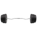 vidaXL hajlított súlyzórúd súlytárcsákkal 90 kg