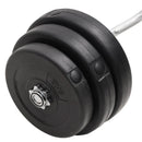 vidaXL hajlított súlyzórúd súlytárcsákkal 90 kg