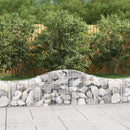 vidaXL 5 db íves horganyzott vas gabion kosár 200x30x40/60 cm