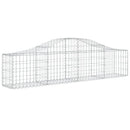 vidaXL 8 db íves horganyzott vas gabion kosár 200x30x40/60 cm