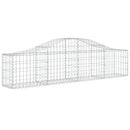vidaXL 11 db íves horganyzott vas gabion kosár 200x30x40/60 cm