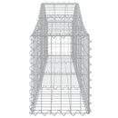 vidaXL 11 db íves horganyzott vas gabion kosár 200x30x40/60 cm