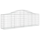 vidaXL 3 db íves horganyzott vas gabion kosár 200x30x60/80 cm