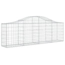 vidaXL 5 db íves horganyzott vas gabion kosár 200x30x60/80 cm