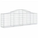 vidaXL 18 db íves horganyzott vas gabion kosár 200x30x60/80 cm