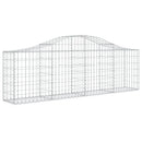 vidaXL 30 db íves horganyzott vas gabion kosár 200x30x60/80 cm