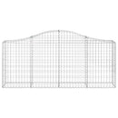 vidaXL 30 db íves horganyzott vas gabion kosár 200x30x80/100 cm
