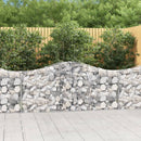 vidaXL 50 db íves horganyzott vas gabion kosár 200x30x80/100 cm