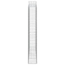 vidaXL 2 db íves horganyzott vas gabion kosár 200 x 30 x 200/220 cm