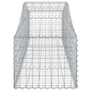 vidaXL 6 db íves horganyzott vas gabion kosár 200x50x40/60 cm