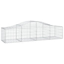 vidaXL 30 db íves horganyzott vas gabion kosár 200x50x40/60 cm