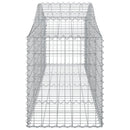 vidaXL 4 db íves horganyzott vas gabion kosár 200x50x60/80 cm