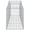 vidaXL 14 db íves horganyzott vas gabion kosár 200x50x60/80 cm
