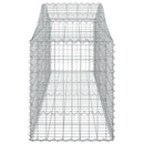 vidaXL 40 db íves horganyzott vas gabion kosár 200x50x60/80 cm