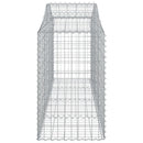 vidaXL 13 db íves horganyzott vas gabion kosár 200x50x80/100 cm