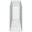 vidaXL 20 db íves horganyzott vas gabion kosár 200x50x100/120 cm