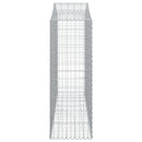 vidaXL 13 db íves horganyzott vas gabion kosár 200x50x140/160 cm