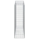vidaXL 13 db íves horganyzott vas gabion kosár 200x50x160/180 cm