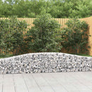 vidaXL 9 db íves horganyzott vas gabion kosár 400x30x40/60 cm