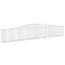 vidaXL 9 db íves horganyzott vas gabion kosár 400x30x60/80 cm