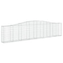 vidaXL 9 db íves horganyzott vas gabion kosár 400x30x80/100 cm