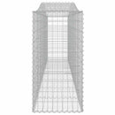 vidaXL 9 db íves horganyzott vas gabion kosár 400x50x100/120 cm