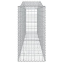 vidaXL 15 db íves horganyzott vas gabion kosár 400x50x100/120 cm