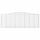 vidaXL 9 db íves horganyzott vas gabion kosár 400x50x140/160 cm