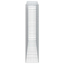 vidaXL 6 db íves horganyzott vas gabion kosár 400x50x220/240 cm