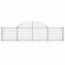 vidaXL 11 db íves horganyzott vas gabion kosár 200x30x40/60 cm