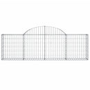 vidaXL 20 db íves horganyzott vas gabion kosár 200x30x60/80 cm