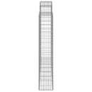 vidaXL 2 db íves horganyzott vas gabion kosár 200x30x160/180 cm