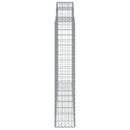vidaXL 3 db íves horganyzott vas gabion kosár 200x30x160/180 cm
