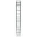 vidaXL 3 db íves horganyzott vas gabion kosár 200x30x180/200 cm