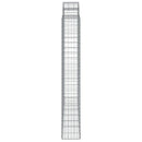 vidaXL 2 db íves horganyzott vas gabion kosár 200 x 30 x 200/220 cm
