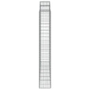 vidaXL 3 db íves horganyzott vas gabion kosár 200 x 30 x 200/220 cm