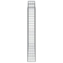 vidaXL 4 db íves horganyzott vas gabion kosár 200x30x200/220 cm