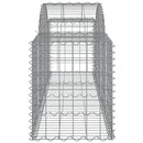 vidaXL 11 db íves horganyzott vas gabion kosár 200x50x60/80 cm