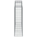 vidaXL 10 db íves horganyzott vas gabion kosár 200x50x140/160 cm