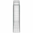vidaXL 15 db íves horganyzott vas gabion kosár 200x50x160/180 cm