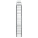vidaXL 9 db íves horganyzott vas gabion kosár 200x50x180/200 cm