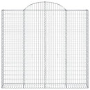 vidaXL 11 db íves horganyzott vas gabion kosár 200x50x180/200 cm